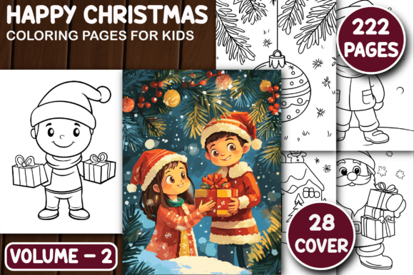 Download 222 Happy Christmas Coloring Pages V - 2 - Premium Resources
